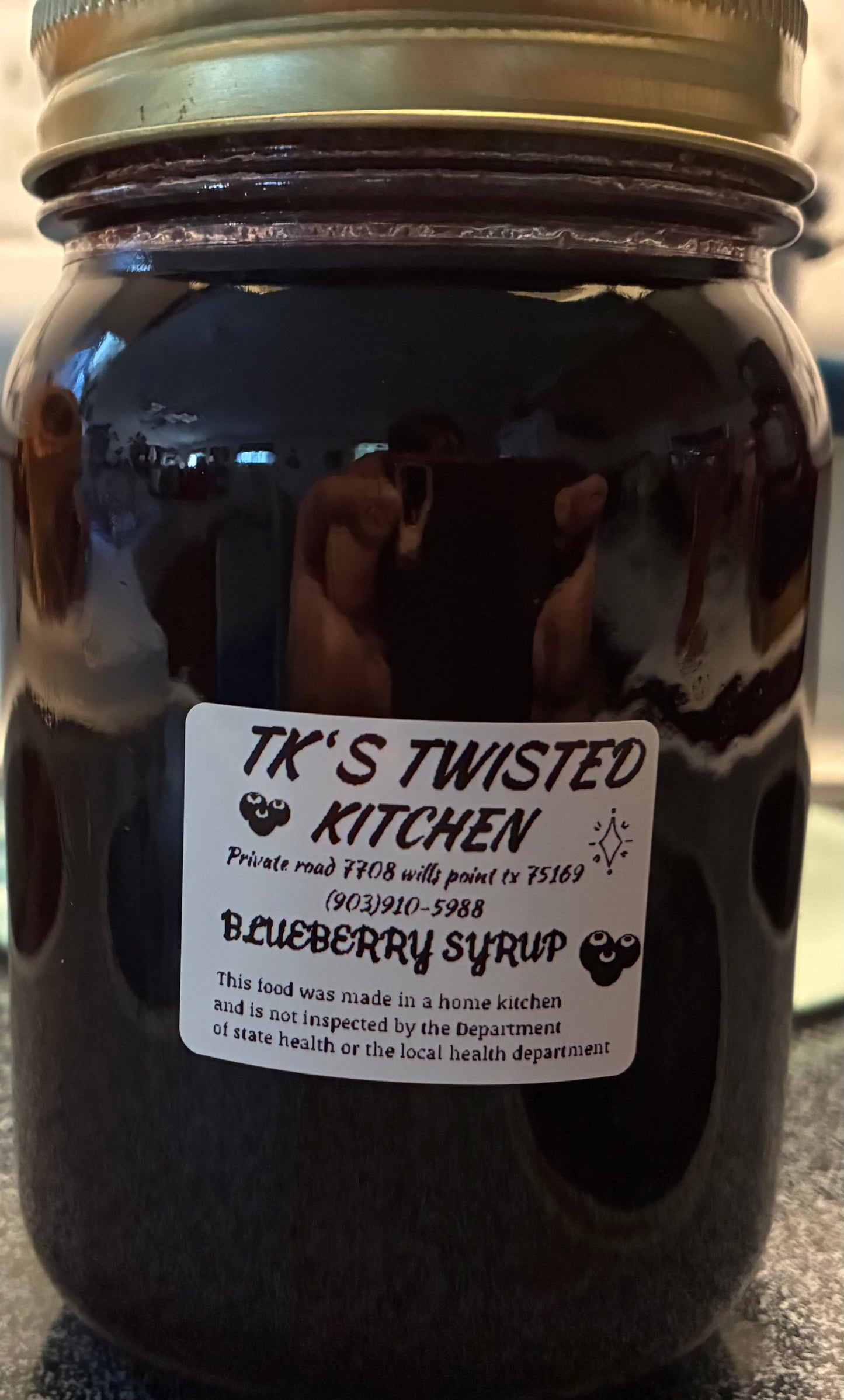 Blueberry syrup water bath canned fresh homemade